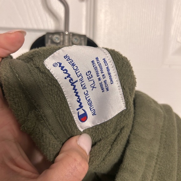 Women’s Champion Olive Green Hoodie - Picture 7 of 7